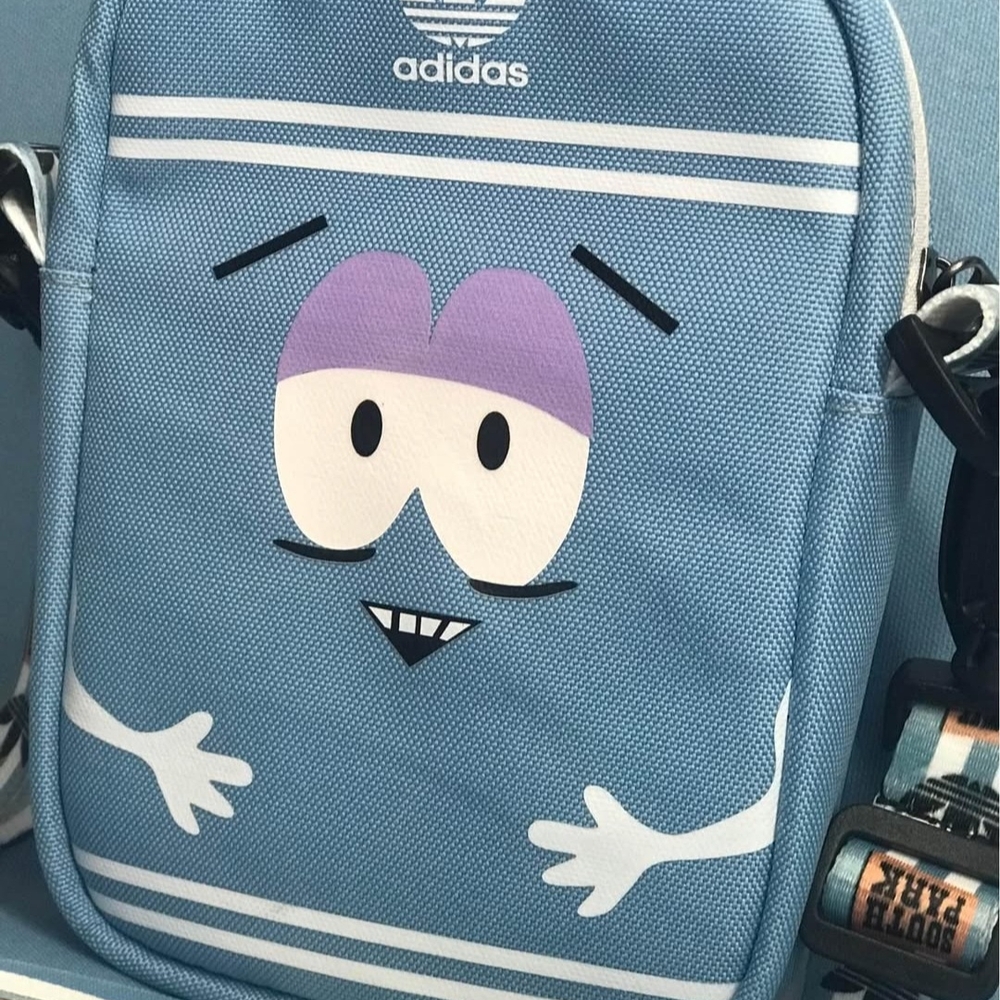 Adidas Blue Cartoon Character Crossbody Bag